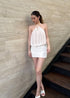 Halter Neck Dress with Mesh Pan